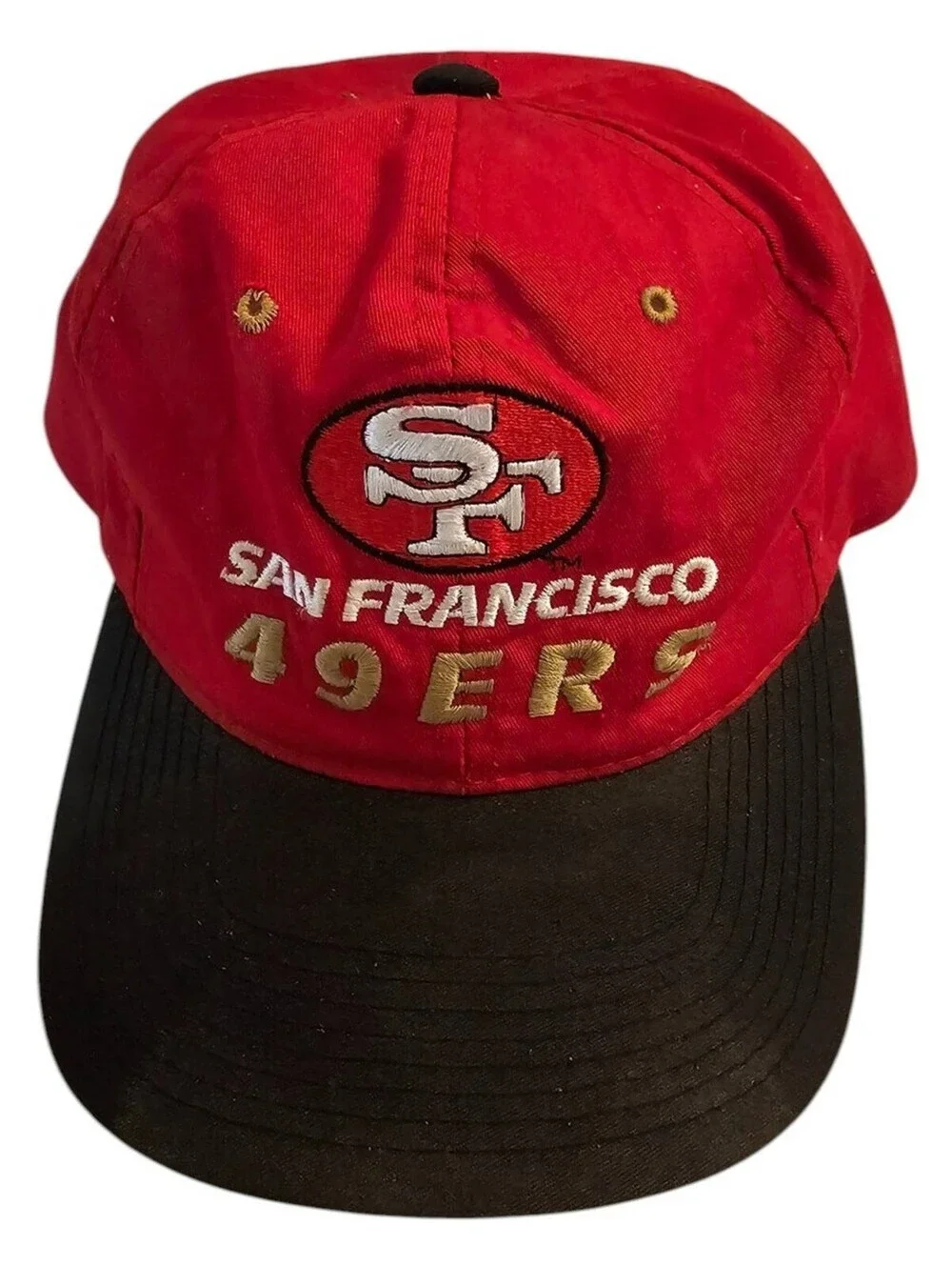 Vintage San Francisco 49ers Snapback Hat KMG Pro Model Logo SF